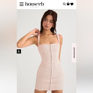 NWT House of CB Cate Dress XS Light Pink